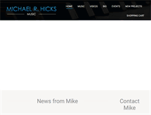 Tablet Screenshot of michaelrhicks.com